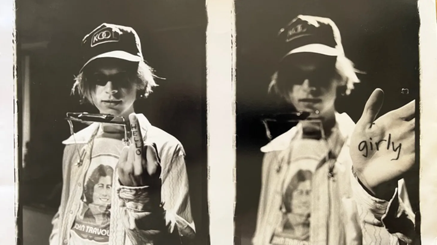 Beck in studio at KCRW in the 1990s.