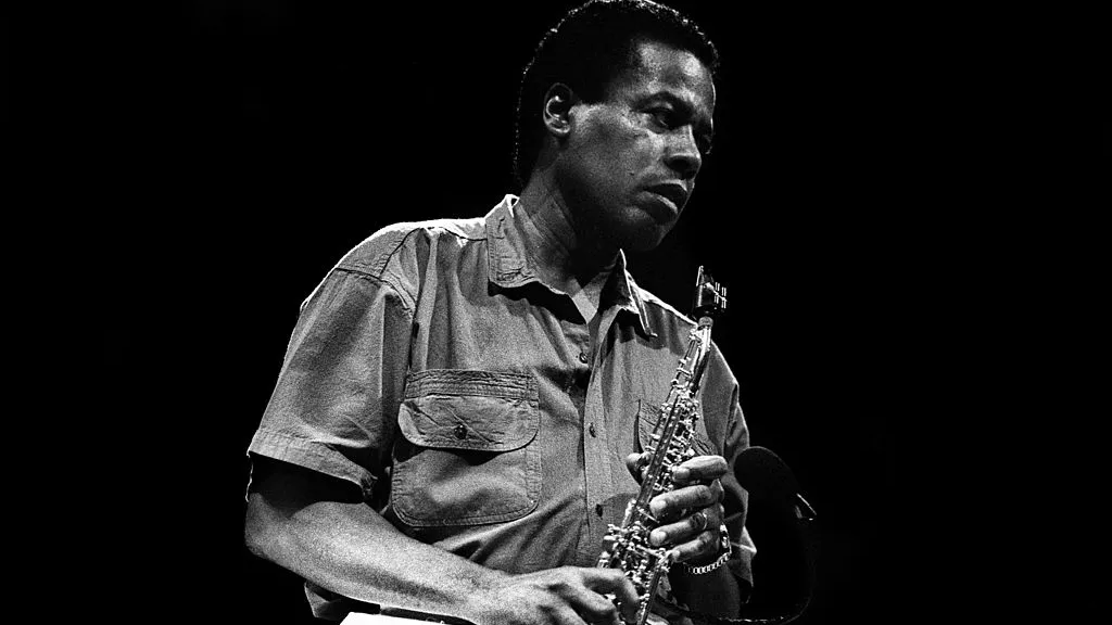 Wayne Shorter performs on stage at North Sea Jazz Festival in Den Haag, Netherlands on July 12 1988. Photo by Paul Bergen/Redferns.