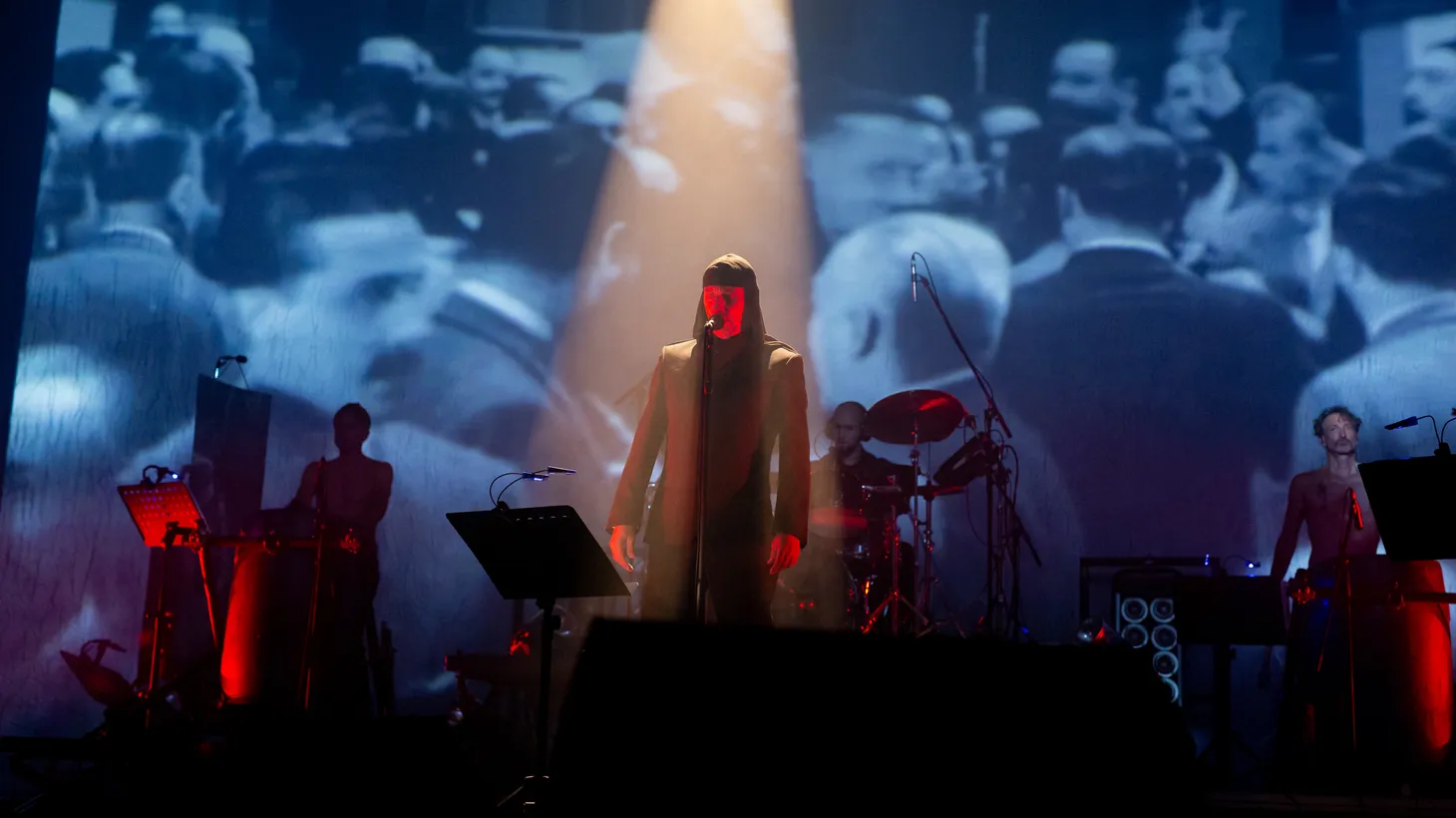 Slovenian avant-gardists Laibach reboot the writings of one of the most significant German playwrights, Heiner Müller, into a theatrical production of his work. Epic in scope, “Ich wil ein Deutscher sein” translates to “I Want to Be a German.”