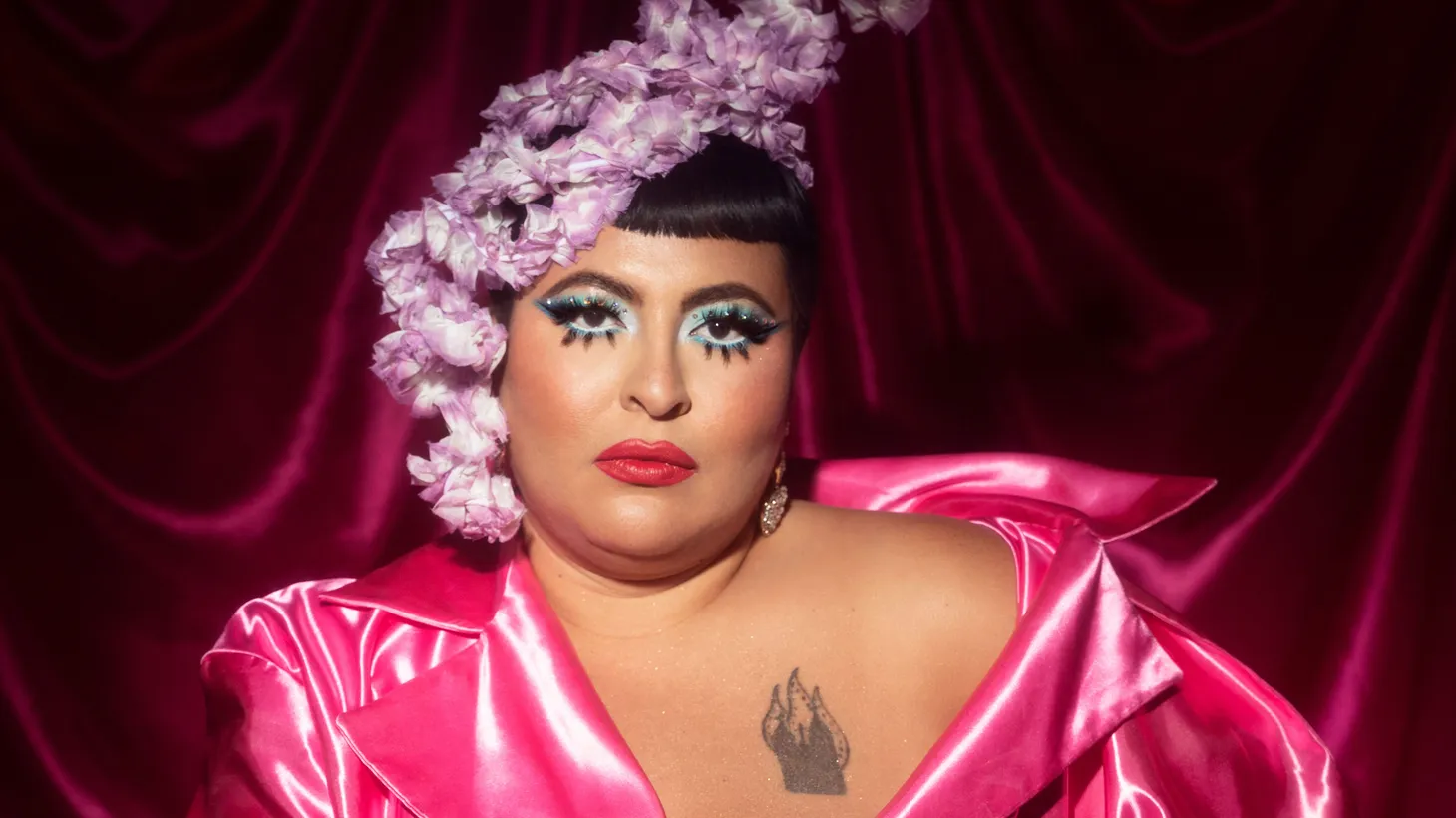 A first generation child of Mexican immigrants based in the Bay Area, San Cha took a break and stayed at her aunt’s farm back home to reimagine herself, and sees herself as a subversive queer ranchera singer.