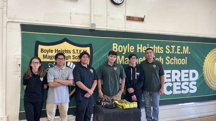 High school students from Boyle Heights built a hydrogen-powered race car and competed against teams from all over the world over the weekend. How did they fare?