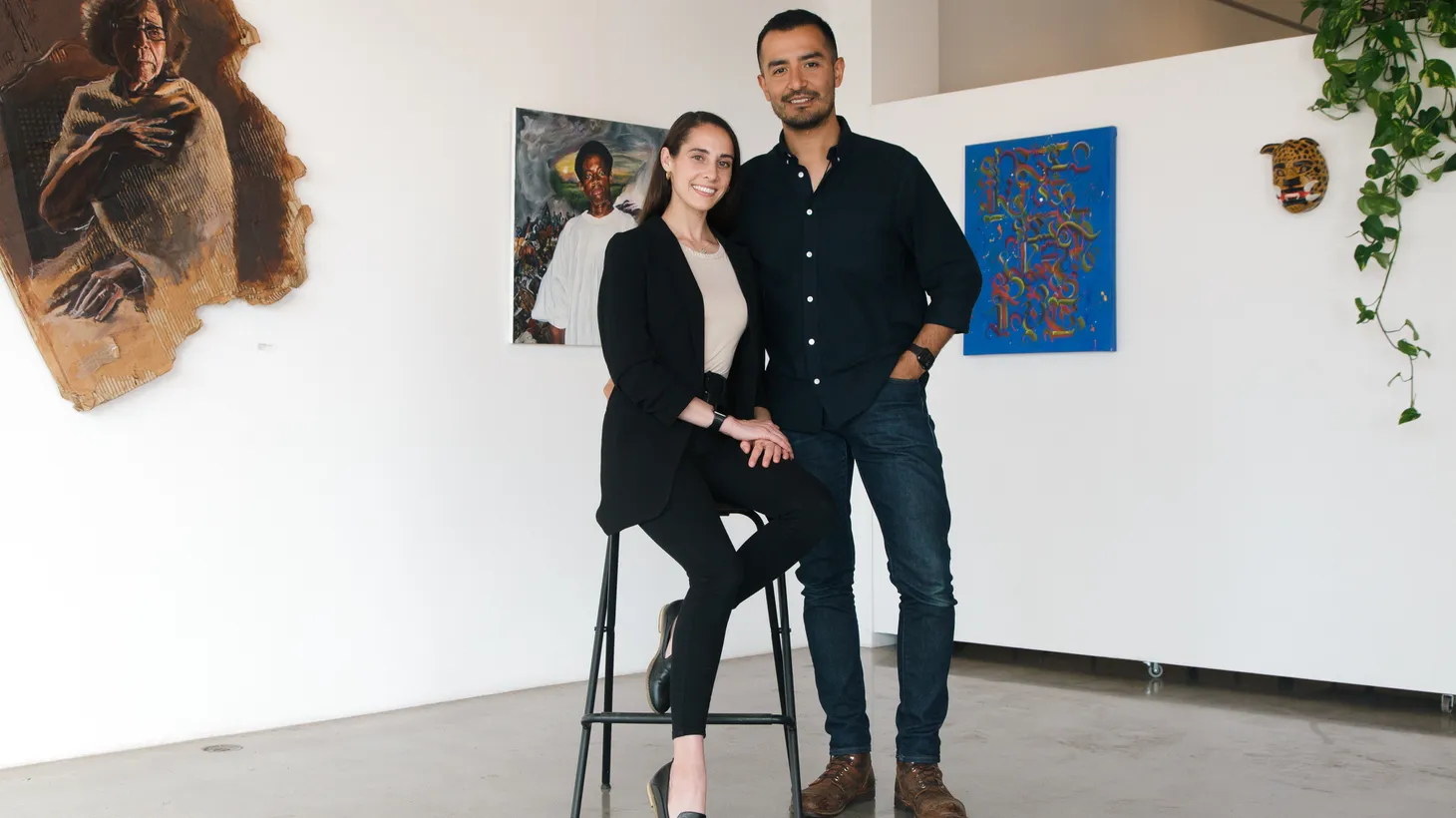 Juliana Canty (left) and Gabriel Enamorado have worked together since 2019 to make Stay Gallery financially independent from the city.
