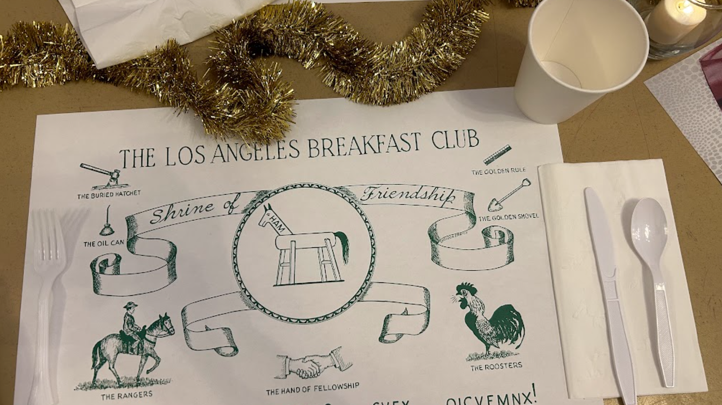 The quirky Los Angeles Breakfast Club has been gathering early morning meetings for nearly a century.