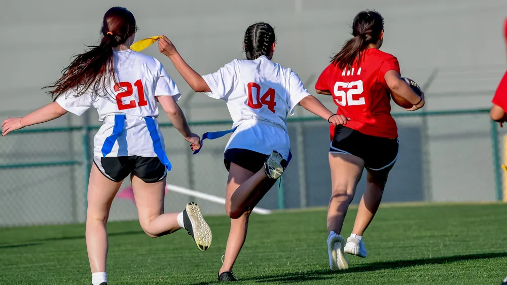 Flag football is the fastest-growing version of the sport around the world, according to Paula Hart Rodas, who coached flag football at Lawndale High School.