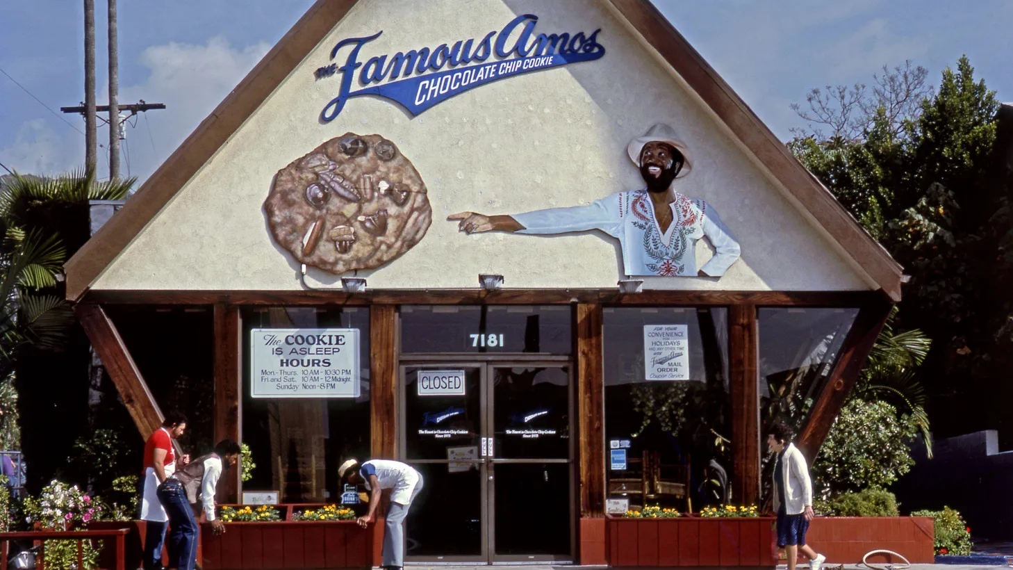 The original Famous Amos was opened by Wallace “Wally” Amos, Jr. on Hollywood’s Sunset Strip in 1975.