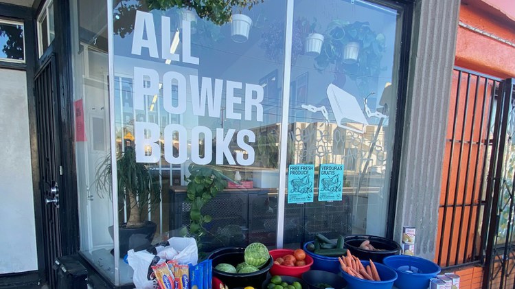 In the volunteer-run West Adams bookstore called All Power Books, neighbors receive food, clothes and community. Now they face an uncertain future.