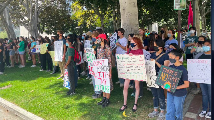 LA’s youth climate leaders must juggle school work as they lobby for climate legislation, rally a generation, and push to secure a liveable future.