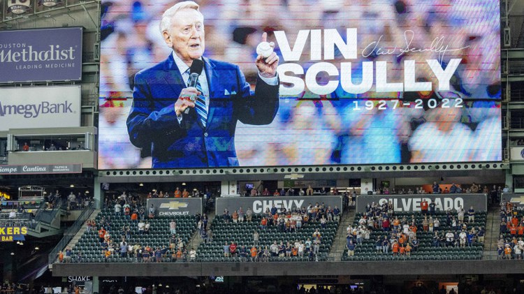 Vin Scully was known for his encyclopedic knowledge, voice, delivery
