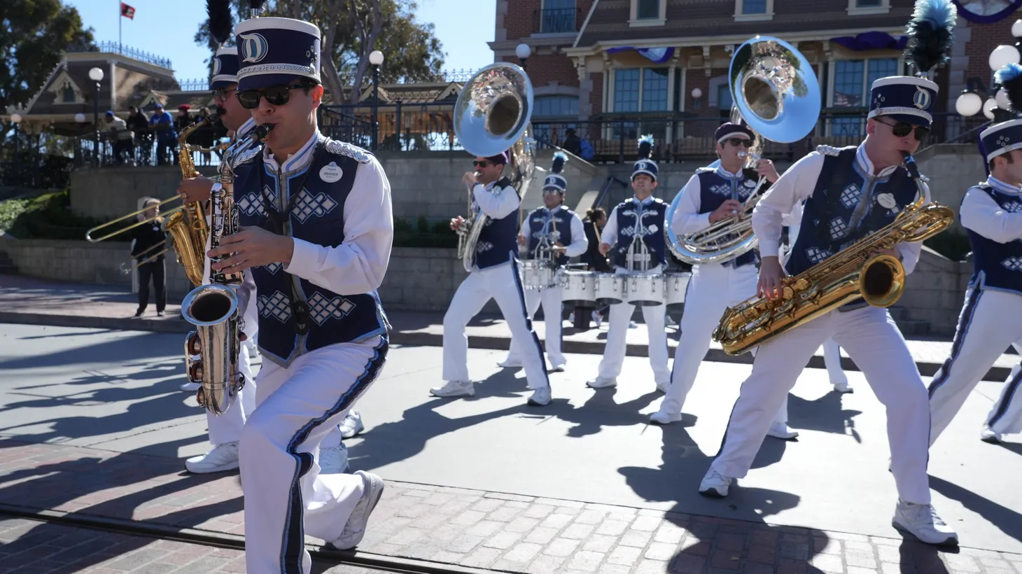 Musicians perform at Disneyland, Anaheim, California, Jan 26, 2023.