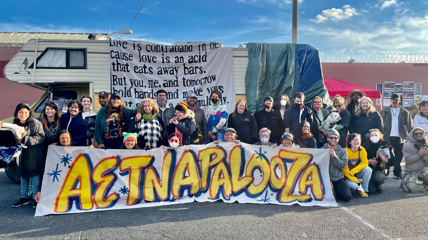 Aetna Street residents’ annual “Aetnapalooza” festival aims to distribute resources and draw awareness to the City of LA’s anti-camping ordinance.