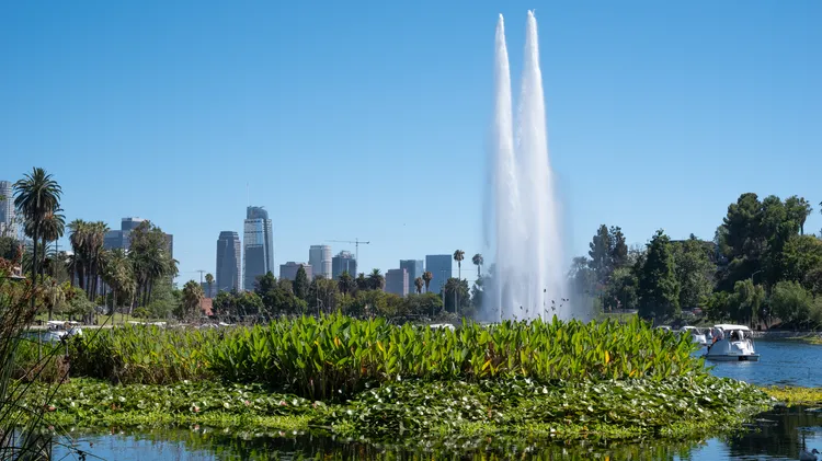 Two years after police cleared a large homeless camp and the city fenced Echo Park Lake amid massive protests, a new council member wants to bring down the chain link barrier.