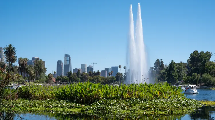 Two years after police cleared a large homeless camp and the city fenced Echo Park Lake amid massive protests, a new City Council member wants to bring down the chain link barrier.