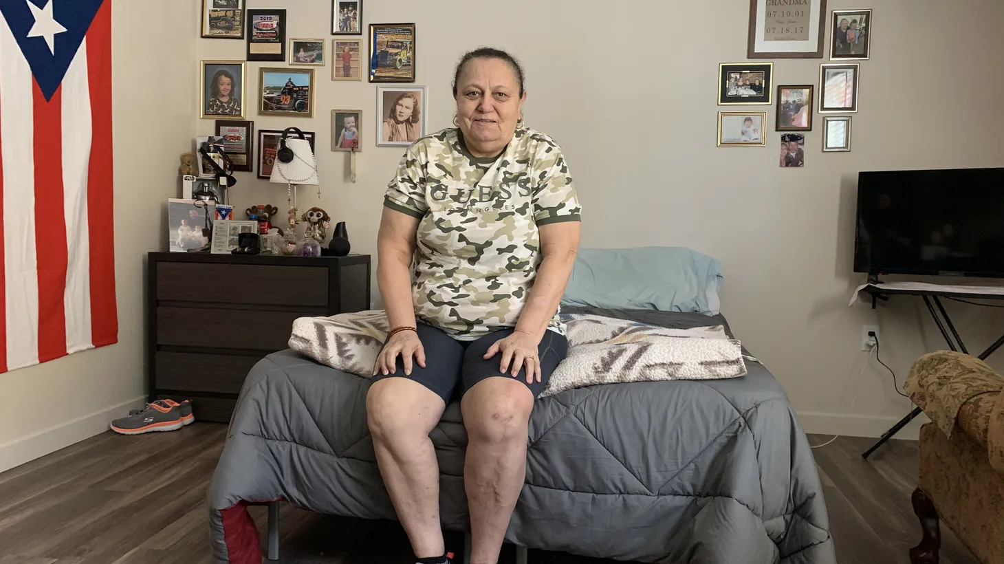 Olga Rosario spent two and a half years without shelter in LA. In November, she moved to this new apartment in Sylmar, permanent supportive housing funded in part by Proposition HHH.