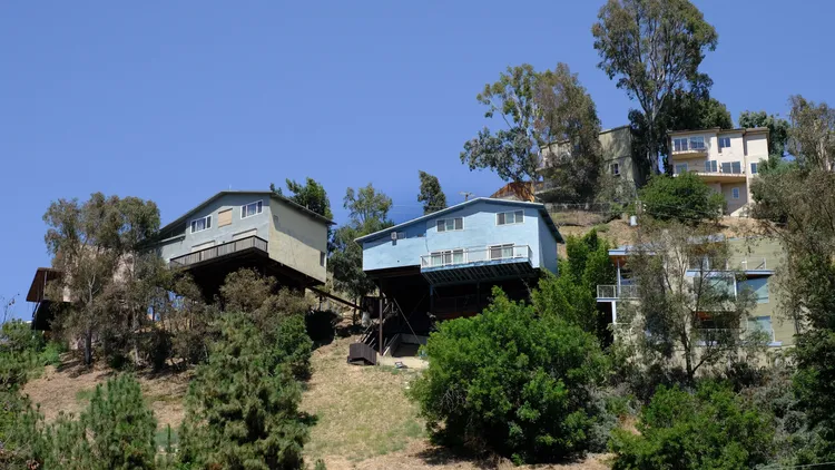 LA’s iconic hillside stilt houses have been destroyed in many disaster movies, but in real life, they offer residents a thrilling perch in the clouds.