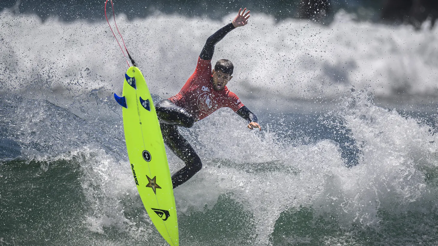 Ezekiel Lau wins the Men’s U.S. Open of Surfing in Huntington Beach on Sunday, August 7, 2022.