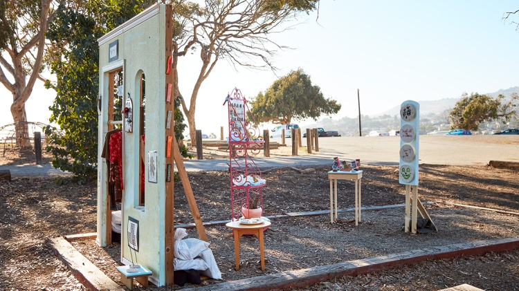 At the Other Places Art Fair, which takes place this weekend in San Pedro, visitors can expect conceptual kites, mealworms munching on styrofoam sculptures, and more.