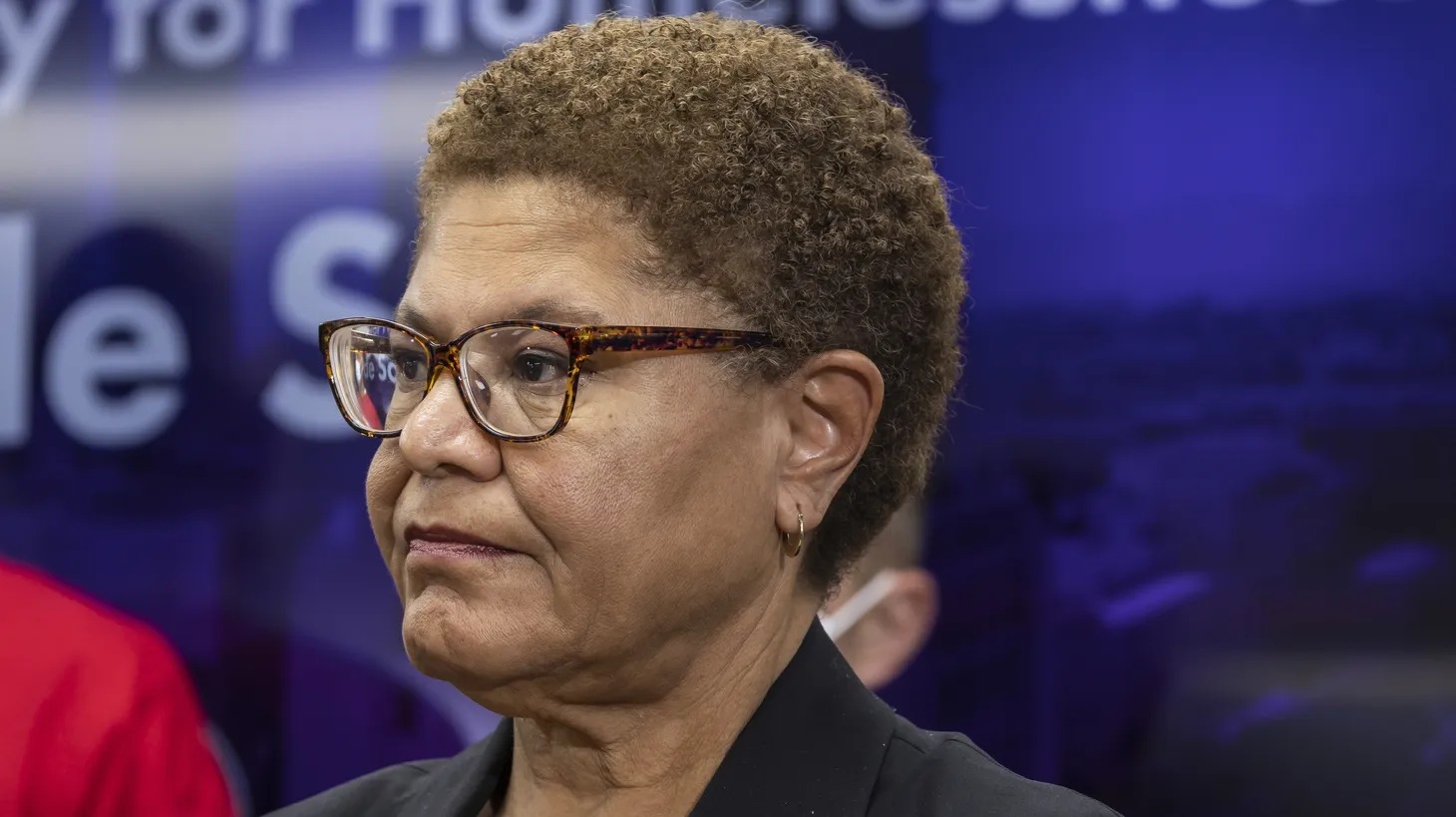 Los Angeles Mayor Karen Bass is seen on the day she signed an executive directive to change the LA’s encampment approach, December 21, 2022, Los Angeles, CA.