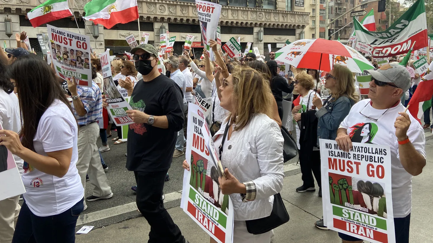 “They [Angeleno protesters] want the people of Iran to know that they are marching side by side. That there is full solidarity and support of the movement,” Lisa Daftari, Iranian American journalist and editor at The Foreign Desk.
