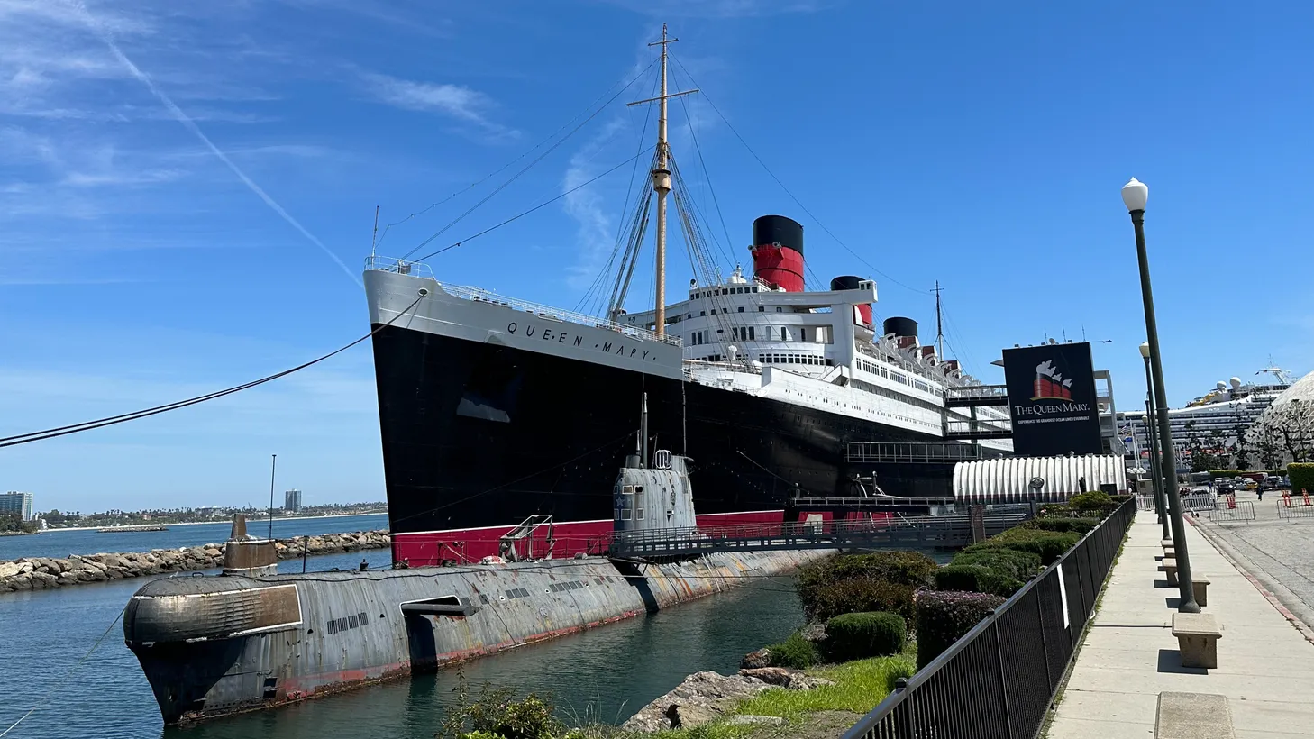 “[The Queen Mary] was Churchill's floating Whitehall during World War II. So many decisions regarding the D-Day invasion were decided right here in his cabin,” notes the ship’s longtime Commodore, Everette Hoard.