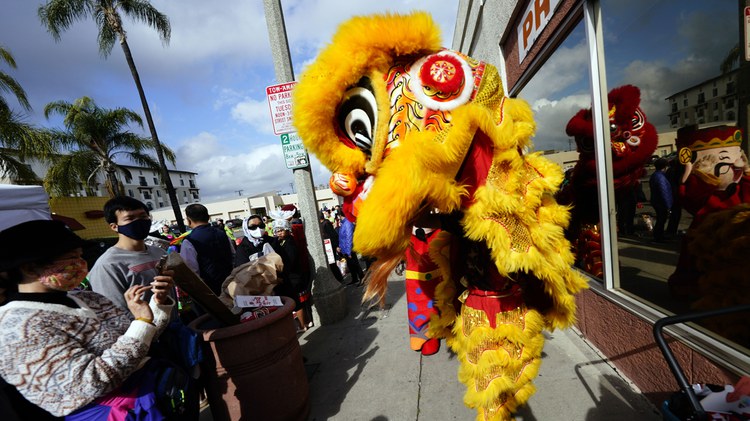 One week after the Monterey Park mass shooting, community members gathered in Alhambra to commemorate Lunar New Year and honor those who lost their lives.
