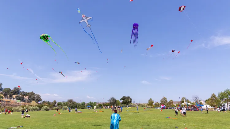 Dozens and dozens of kites will take flight over downtown LA’s State Historic Park this weekend as the People’s Kite Festival makes its high flying return.