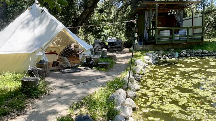 Upscale camping, or “glamping,” took off during the pandemic. Now anyone with a property and beautiful tent can add to their profits during the camping season.