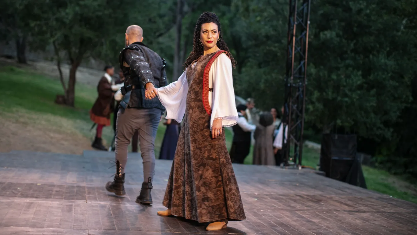 Kalean Ung plays Lady Macbeth during this year’s Griffith Park Free Shakespeare Festival.