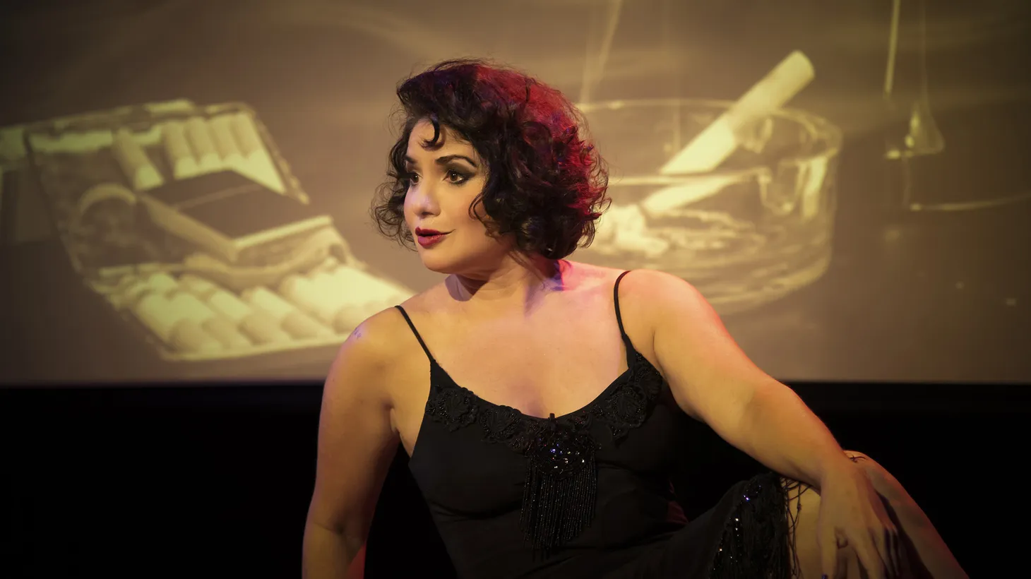 Playwright Romy Nordlinger performs as the titular Alla Nazimova in “Garden of Alla.”