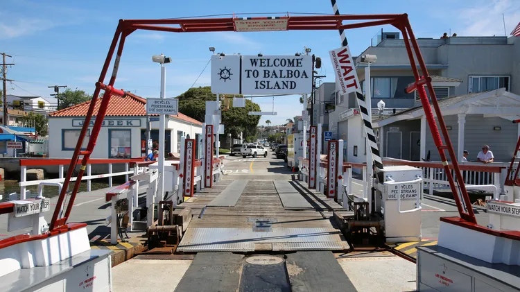 Balboa Island’s ferry has been making the trip back and forth across the harbor since 1919, but new state environmental mandates may sink it.