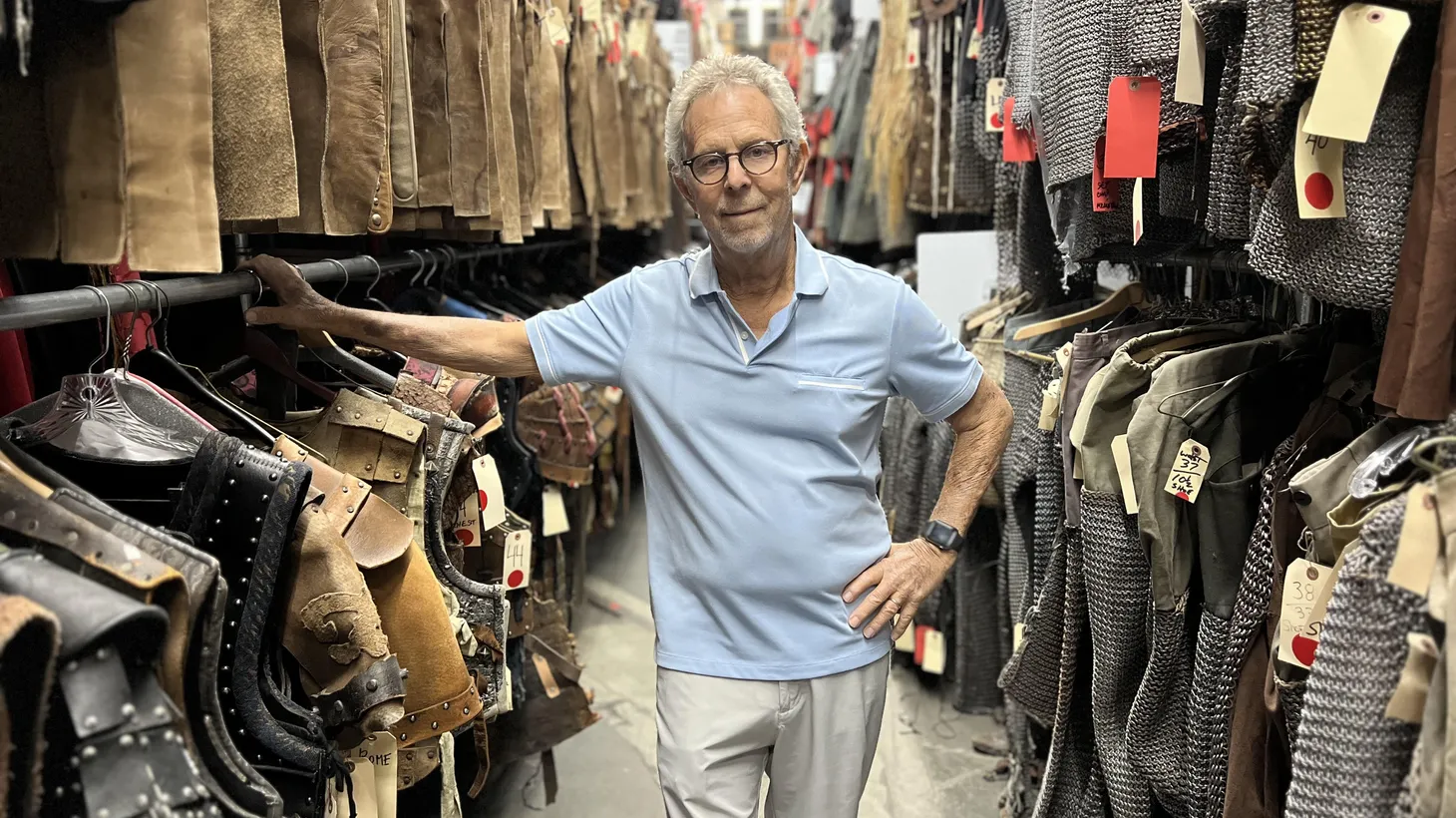 “We laid off 45 people,” Eddie Marks, president of the Western Costume Company in North Hollywood. “Once the actors went on strike, there was no other alternative for us other than to do a complete shutdown.”