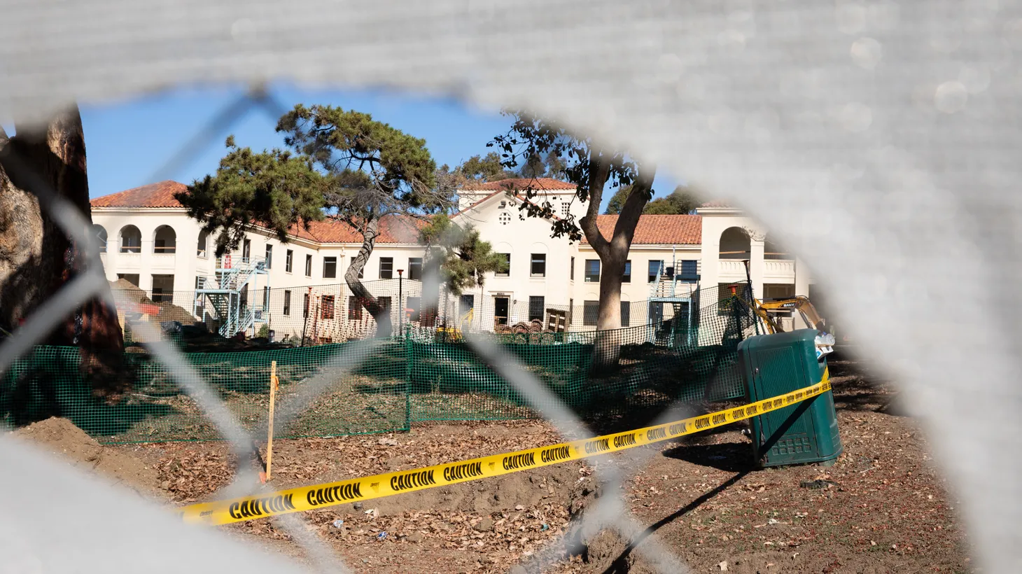 A building is under renovation at the VA campus in West LA, which is at the center of a new lawsuit filed against the federal government by homeless veterans in LA. The VA was supposed to have finished more than 700 apartments there by now, but has opened just 54.