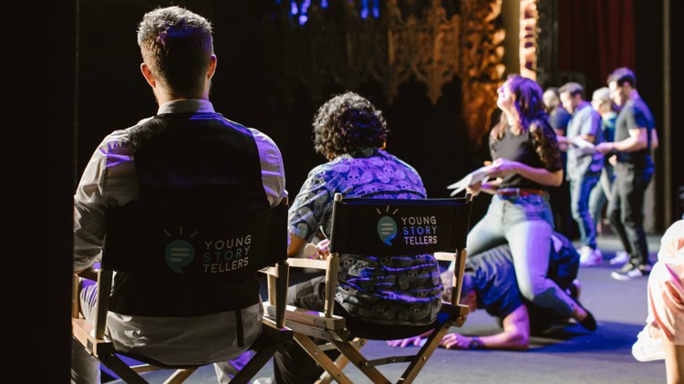 Young Storytellers teach and mentor students in LA and beyond in the art of storytelling, bringing the tales of kids in underserved communities from idea to stage.