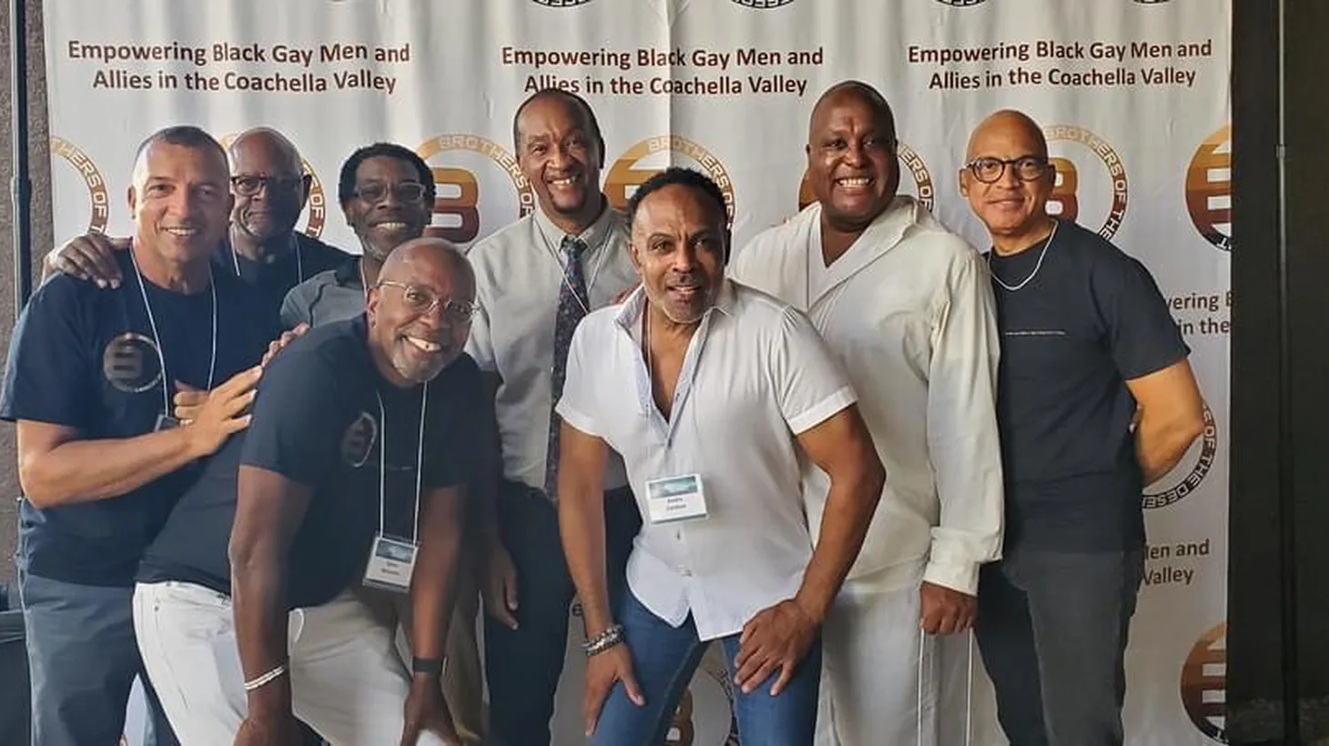 This year’s Brothers of the Desert wellness summit was the first time that many members of the group were able to meet in person since the pandemic began. “Our mission is to empower Black gay men and allies, and we do that through advocacy, education, mentorship, social networking, volunteerism and philanthropy,” says Brothers of the Desert co-founder Tim Vincent.