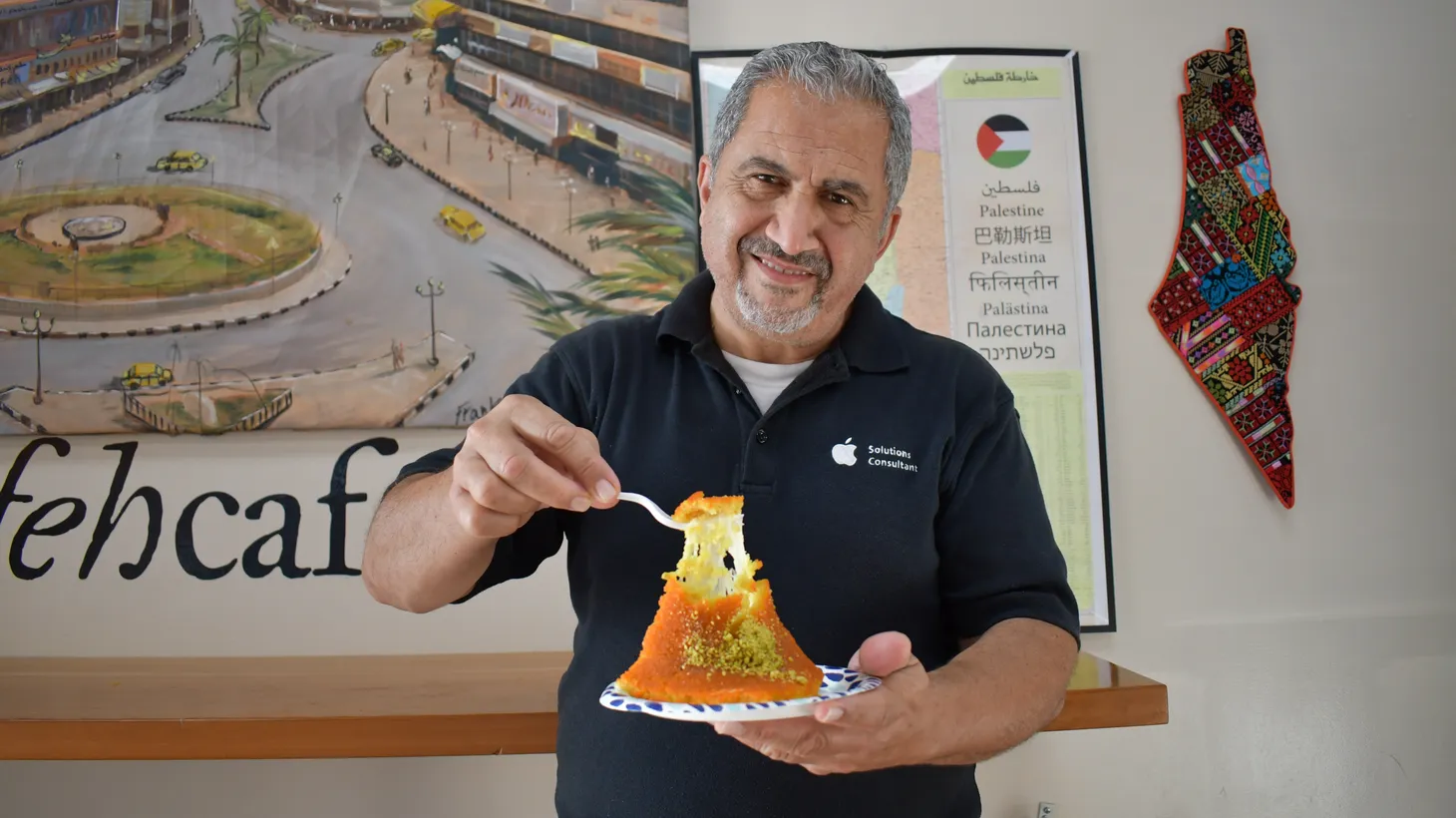 Asem Abusir opened Knafeh Cafe in Little Arabia more than a decade ago to sell his family’s longstanding take on the beloved Middle Eastern dessert called knafeh. “We chose Anaheim because we saw the growth of the Middle Eastern community,” says Abusir.