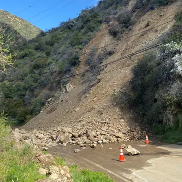 A landslide on Topanga Canyon Blvd. blocks access to Pacific Coast Highway, leading to three-hour commutes and potential catastrophe in fire season.