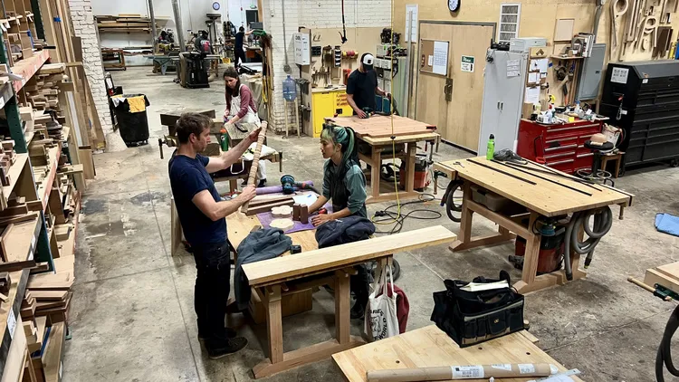 Southern Californians tired of screens are building tables, chairs, and objects of beauty out of wood to channel their creativity into something tangible.