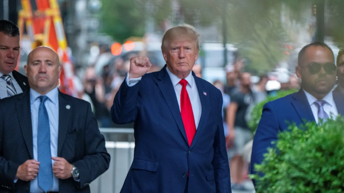 Donald Trump departs Trump Tower two days after FBI agents raided his Mar-a-Lago Palm Beach home, in New York City, New York, U.S., August 10, 2022.