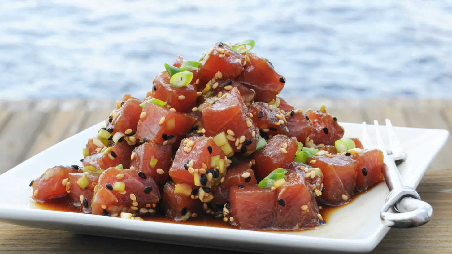 Fresh tuna poke is a Hawaiian staple.