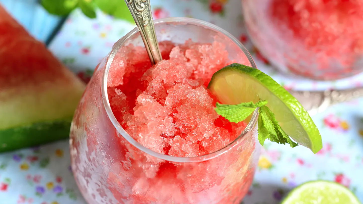Watermelon granita is a quick way to cool yourself off on a hot day.