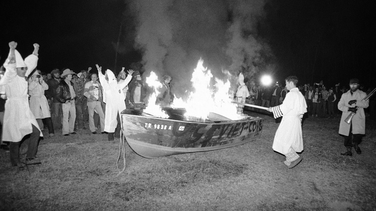 A declining fish population in the polluted Gulf Coast spurred clashes between Vietnamese fishermen and KKK members after the Vietnam War.