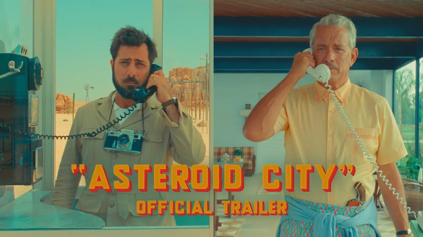 “Asteroid City” is set in a fictional desert town during the 1950s, and stars Jason Schwartzman, Edward Norton, Scarlet Johannson, and Tom Hanks.