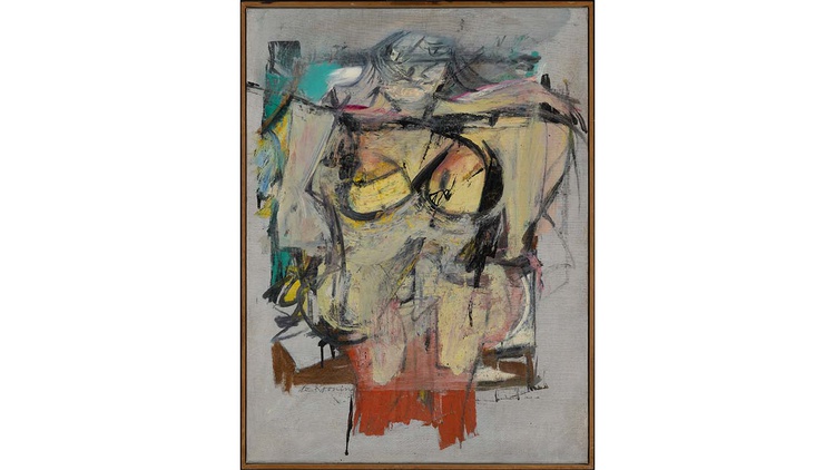 “Woman-Ochre,” a long-lost masterpiece by Willem de Kooning, is now on view at the Getty Center. The painting’s theft and recovery is like a heist movie plot.