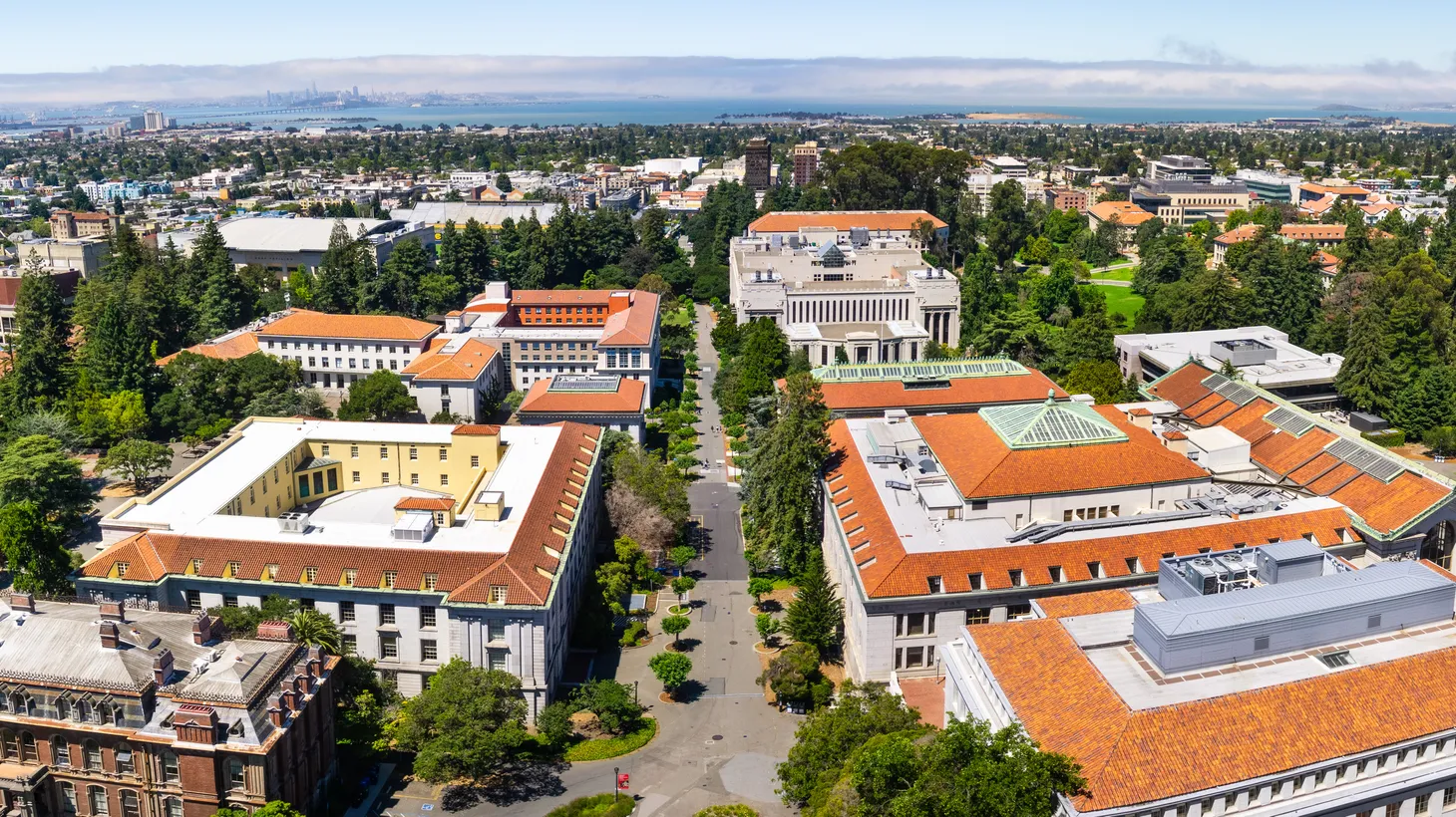 A panoramic view shows the campus of UC Berkeley in San Francisco. Berkeley, along with UCLA and Stanford, are the California schools that have so far withdrawn from U.S. News and World Report’s rankings of colleges and universities.