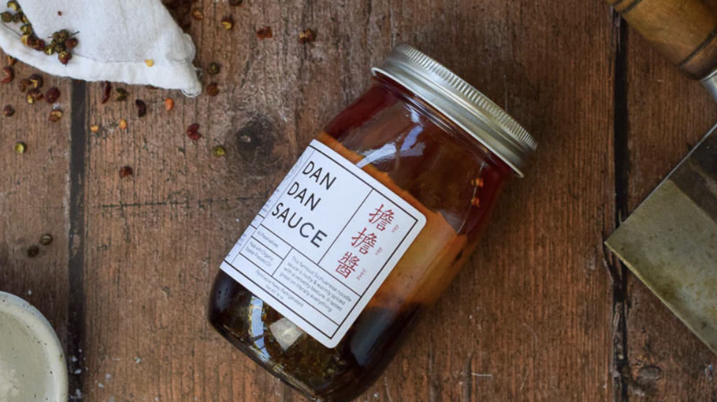 Luxurious Dan Dan sauce from Chinese Laundry comes in beautiful and thoughtful packaging.