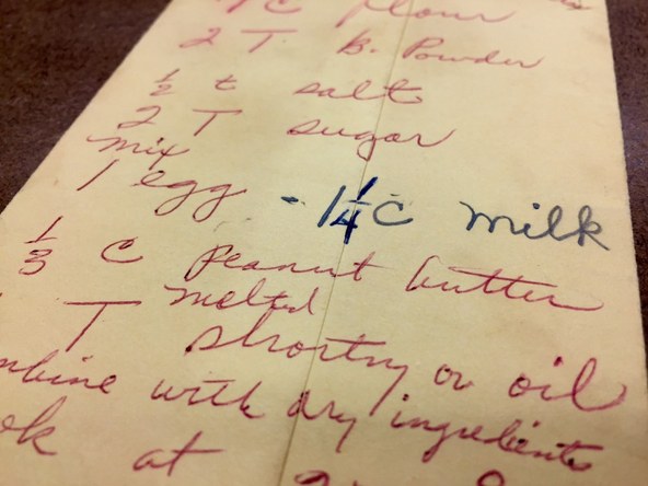 Rosa Parks' pancakes recipe has a special ingredient: peanut butter. 