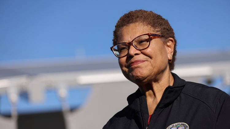 LA Mayor Karen Bass talks about her first three months on the job, including her work to address homeless and housing, plus safety and policing on public transit.