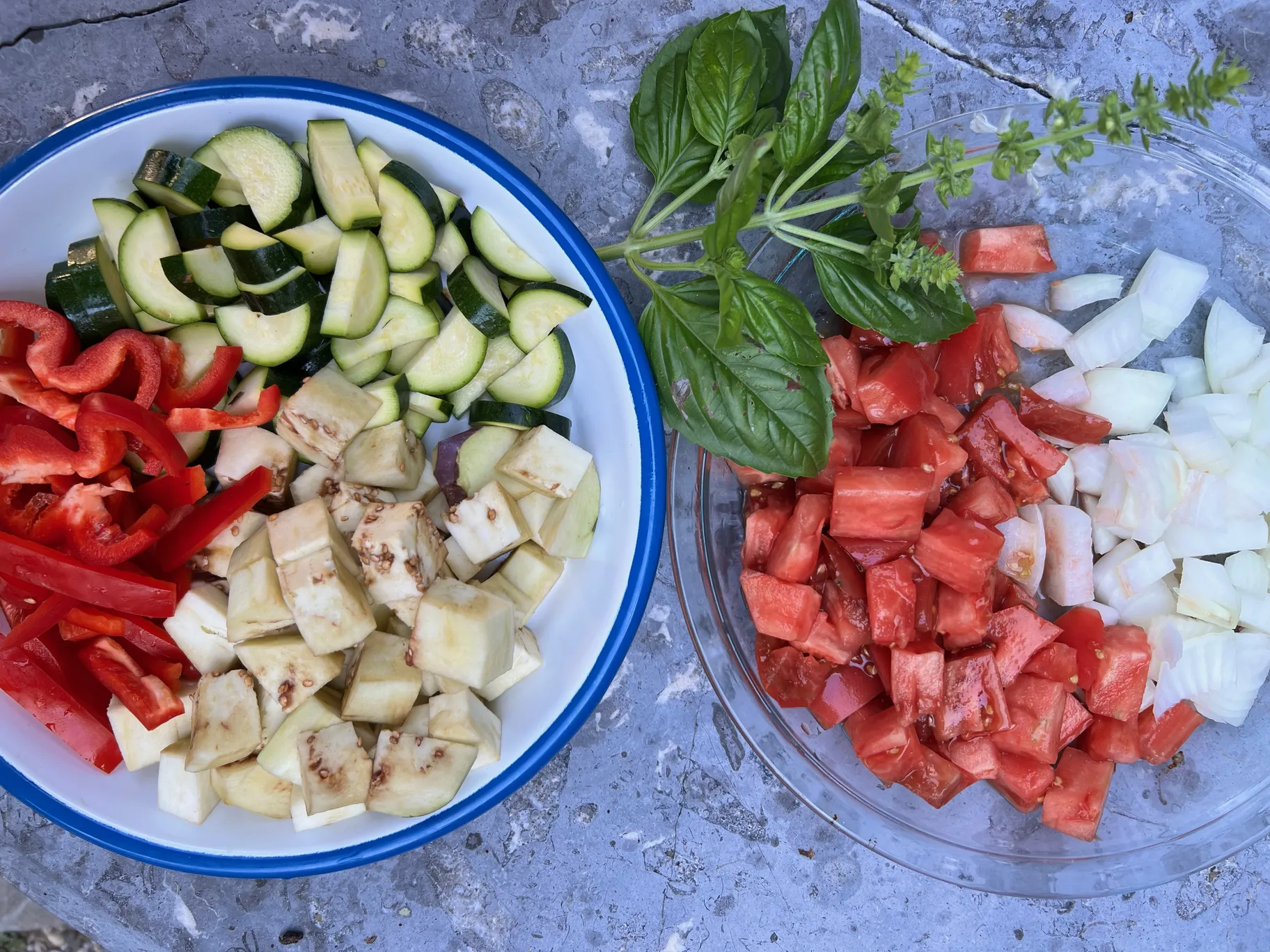 Ratatouille: una mezcla de verduras de verano cocinadas juntas.