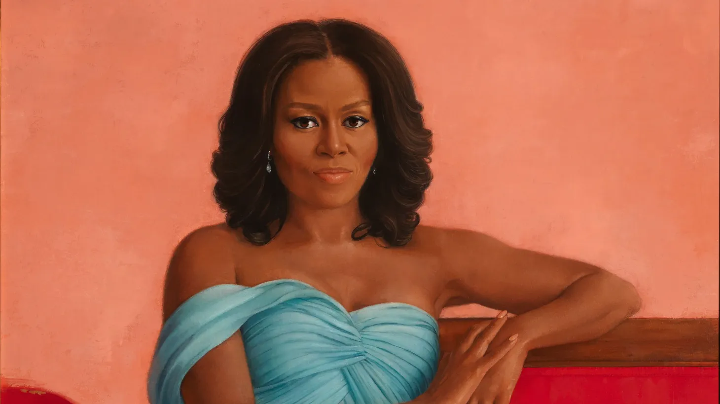 “She trusted what I did and left me alone to do it. And she gave me — I felt — was free rein,” painter Sharon Sprung says of Michelle Obama.