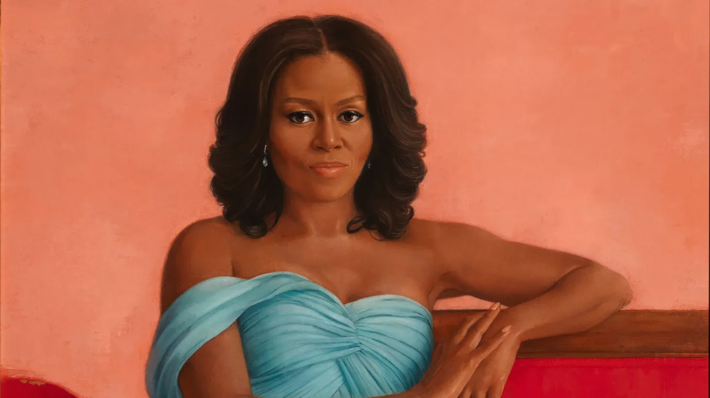 “She trusted what I did and left me alone to do it. And she gave me — I felt — was free rein,” painter Sharon Sprung says of Michelle Obama.