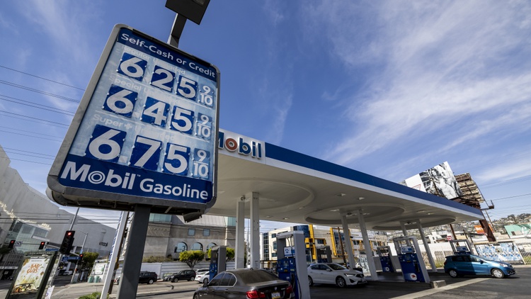 Californians could get a rebate to ease the cost of gas, which averages $5.57/gallon today. Some stations are charging even more. Why are prices so high?